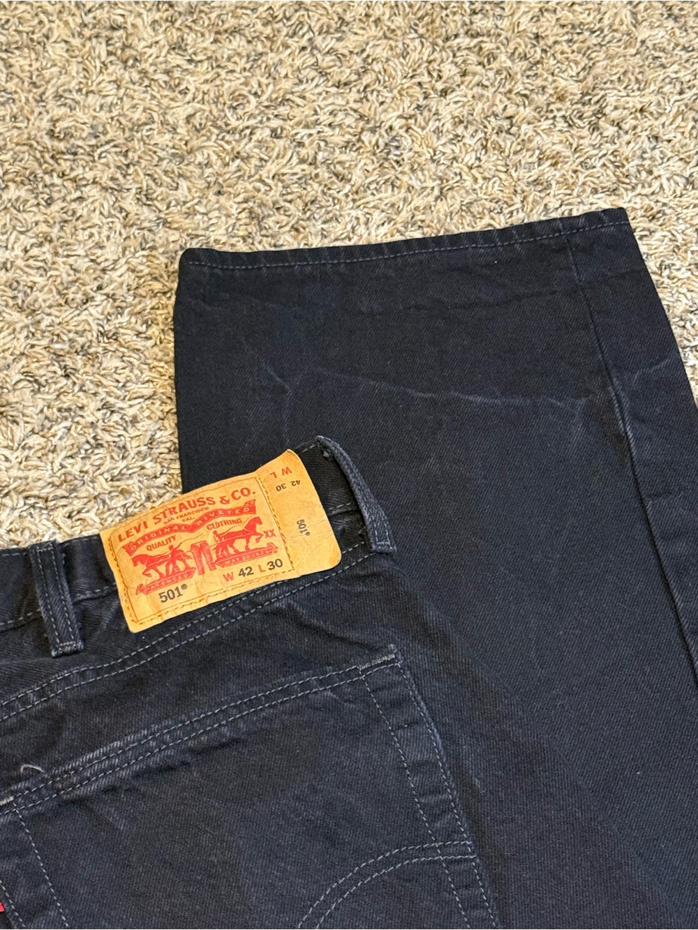 Levi's Men's Straight Black Denim Jeans